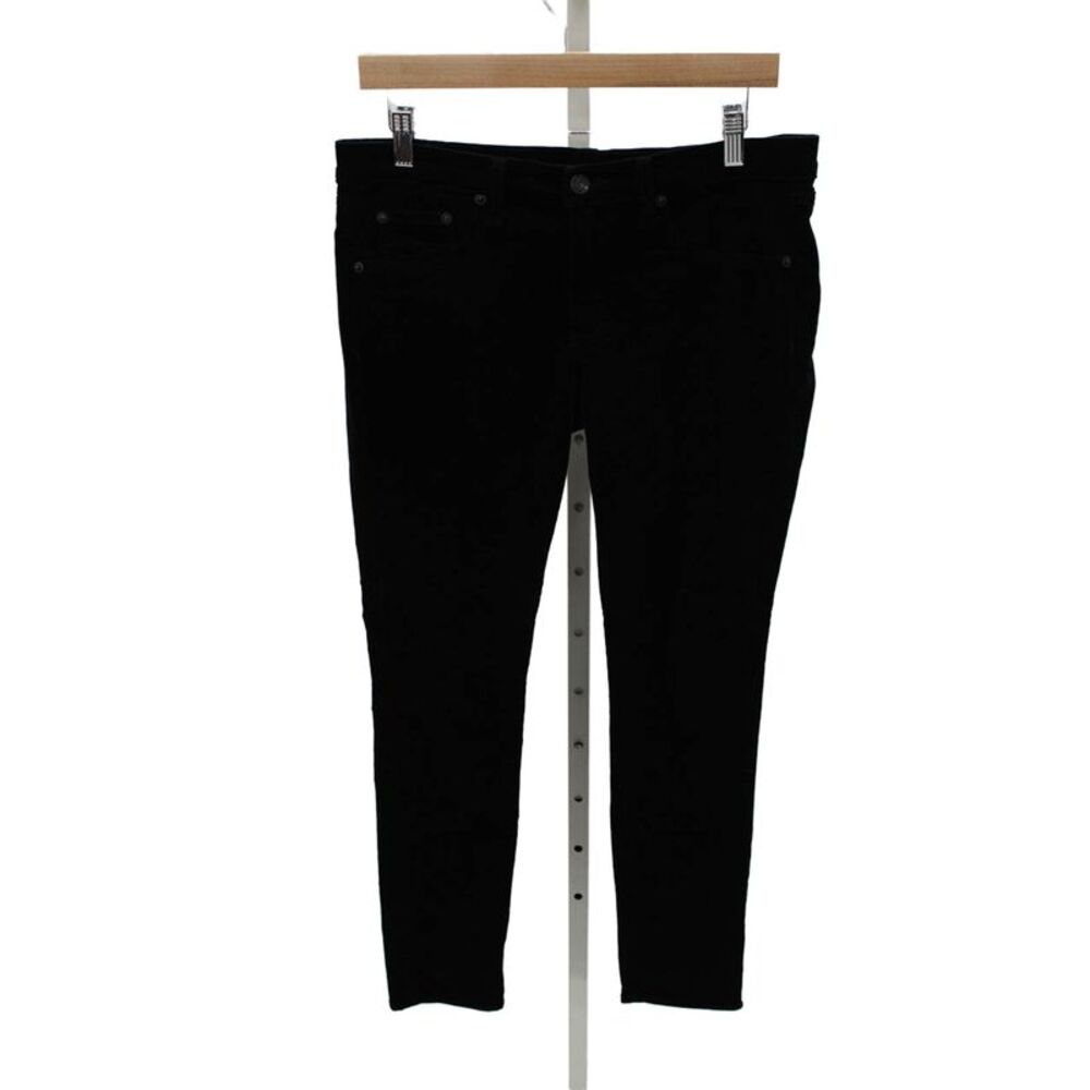 Rag & Bone Womens Skinny Black Jeans Cotton Blend 32 Inseam Size 30